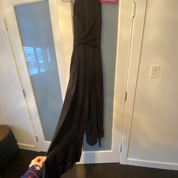 Ted Baker - Meriahh Halter Neck Jumpsuit With wrap Bodice - Picture 3 of 9